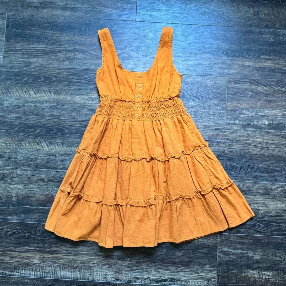 Urban Outfitters Orange Boho Mini Dress S